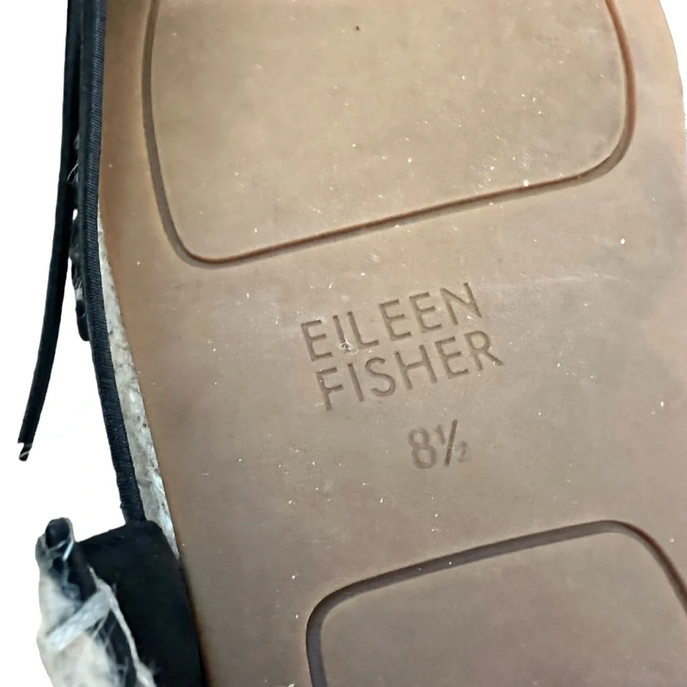 Eileen Fisher | Black Lee Espadrille Size 8.5